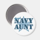 Proud Navy-Tante Magnet (Vorderseite/Rückseite)