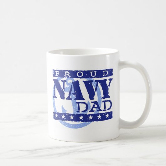 Proud Navy-Vater Kaffeetasse (Rechts)