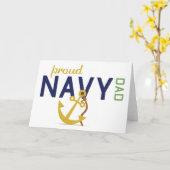 Proud Navy-Vater Karte (Gelbe Blume)