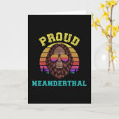 Proud Neanderthal Karte (Gelbe Blume)