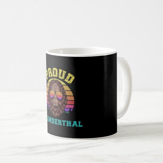 Proud Neanderthaler Kaffeetasse (VorderseiteRechts)