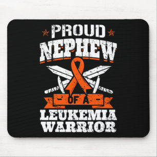 Proud Nephew einer Leukämie Warrior Awareness Bloo Mousepad