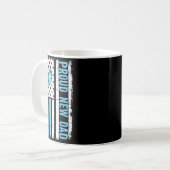 Proud New Dad For Men Funny Fathers Day New Boy Ba Kaffeetasse (Vorderseite Links)