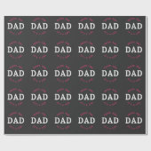 Proud New Dad Funny Junge Niedlich Son Baby Daddy Geschenkpapier (Flach)