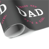 Proud New Dad Funny Junge Niedlich Son Baby Daddy Geschenkpapier (Rolleneckpunkt)