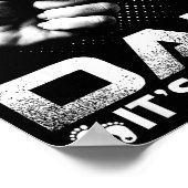 Proud New Dad It's A Boy  Poster (Ecke)