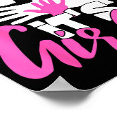 Proud New Dad It's A Girl Funny Pregnancy First Ti Poster (Ecke)