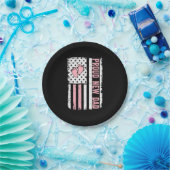 Proud New Dad New Girl Baby Vathers Day Funny Firs Pappteller (Party)