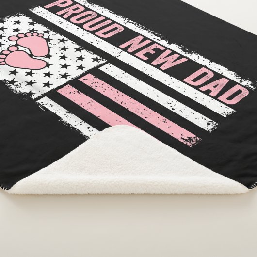 Proud New Dad New Girl Baby Vathers Day Funny Firs Sherpadecke (3/4)