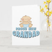 PROUD NEW Grandad Boy Karte (Gelbe Blume)