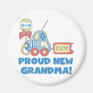 Proud New Oma-It ist ein Boy Tshirts and Gifts Magnet