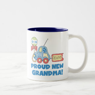 Proud New Oma-It ist ein Boy Tshirts and Gifts Zweifarbige Tasse