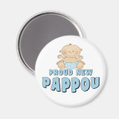 PROUD NEW Pappou Boy Magnet (Vorderseite/Rückseite)