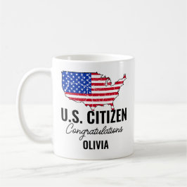 Proud New U.S. Citizen – American Map Kaffeetasse