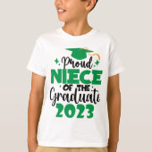 Proud NIECE einer Klasse von 2023 Graduate Fun Scr T-Shirt (Vorderseite)