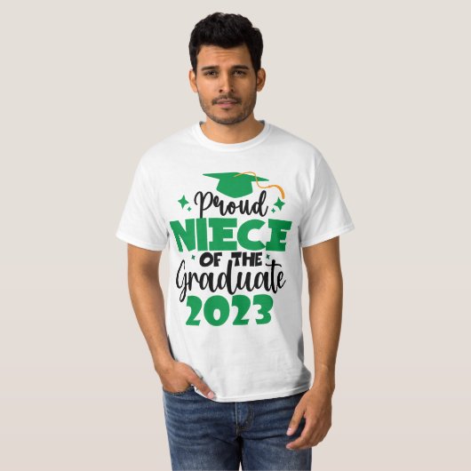 Proud NIECE einer Klasse von 2023 Graduate Fun Scr T-Shirt (Vorne ganz)