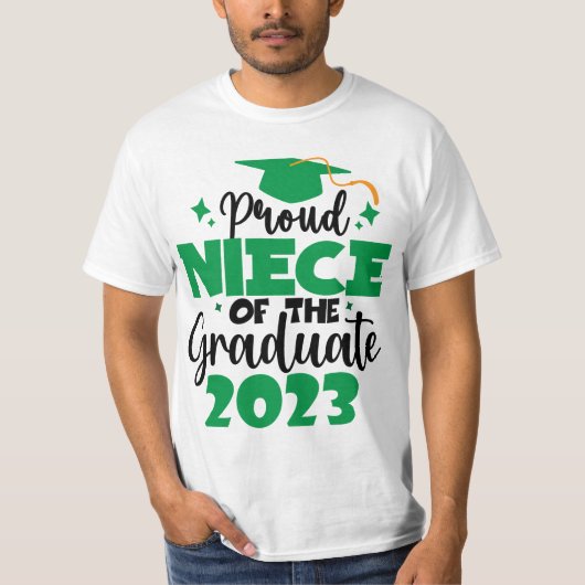 Proud NIECE einer Klasse von 2023 Graduate Fun Scr T-Shirt (Vorderseite)