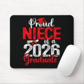 Proud Niece Of A Cl Of 2026 Graduate Senior Gradua Mousepad (Mit Mouse)