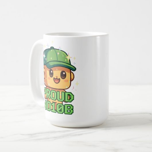PROUD NOOB KAFFEETASSE (Vorderseite Links)