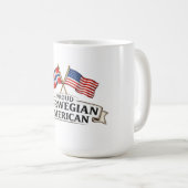 Proud Norwegian American Coffee Mug Kaffeetasse (VorderseiteRechts)