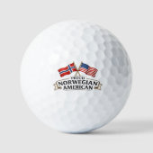 Proud Norwegian American Golf Ball (Vorderseite)