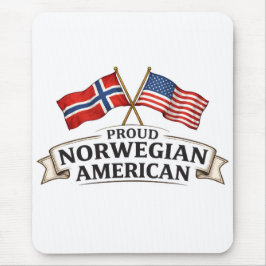 Proud Norwegian American Mouse Pad Mousepad