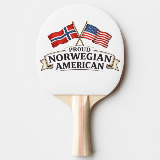 Proud Norwegian American Ping Pong Paddle Tischtennis Schläger