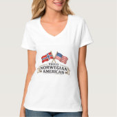 Proud Norwegian American Womens T-Shirt (Vorderseite)