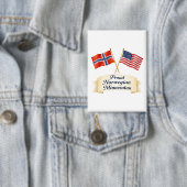 Proud Norwegian Minnesotan Heritage Button (Insitu)