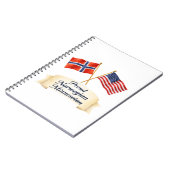 Proud Norwegian Minnesotan Heritage Button Notizblock (Linke Seite)