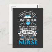 Proud Nurse Abschluss Geschenk RN Hospital Life Postkarte (Vorne/Hinten)