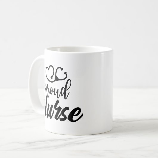Proud Nurse Kaffeetasse (Vorderseite Links)