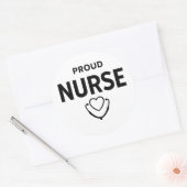 Proud Nurse Sticker – Minimal Medical Design (Umschlag)