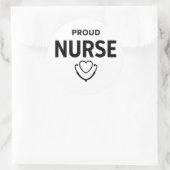 Proud Nurse Sticker – Minimal Medical Design (Tasche)