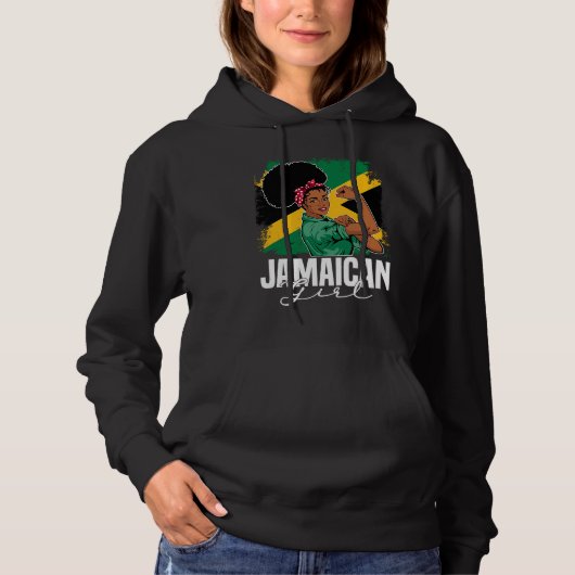 Proud Of My Jamaican Roots Jamaica BHM BLM Pride A Hoodie (Vorderseite)