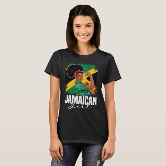Proud Of My Jamaican Roots Jamaica BHM BLM Pride A T-Shirt (Vorne ganz)