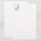Proud of My Tracking Westie Briefpapier (Vorne/Hinten)
