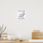 Proud of My Tracking Westie Poster (Küche)