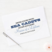 Proud Officer Ovaler Aufkleber (Umschlag)