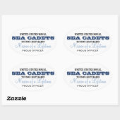 Proud Officer Ovaler Aufkleber (Blatt)