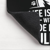 Proud Olde English Bulldog Life Is Better Dog Funn Mousepad (Ecke)