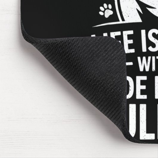 Proud Olde English Bulldog Life Is Better Dog Funn Mousepad (Ecke)
