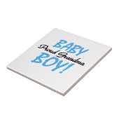 Proud Oma Baby Boy Geschenke Fliese (Seite)
