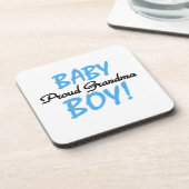 Proud Oma Baby Boy Geschenke Getränkeuntersetzer (Linke Seite)