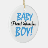 Proud Oma Baby Boy Geschenke Keramikornament (Rechts)