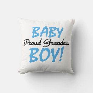 Proud Oma Baby Boy Geschenke Kissen