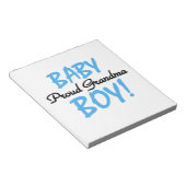 Proud Oma Baby Boy Geschenke Notizblock (angewinkelt)
