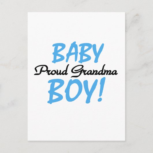 Proud Oma Baby Boy T Shirts und Geschenke Postkarte (Vorderseite)