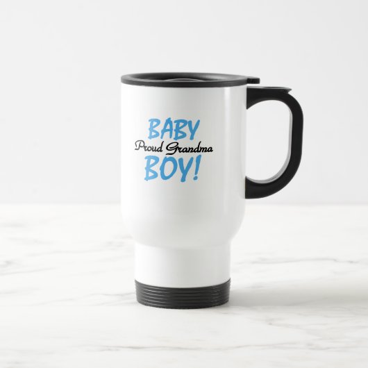 Proud Oma Baby Boy T Shirts und Geschenke Reisebecher (Rechts)
