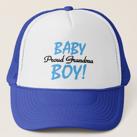 Proud Oma Baby Boy T Shirts und Geschenke Truckerkappe (Vorderseite)